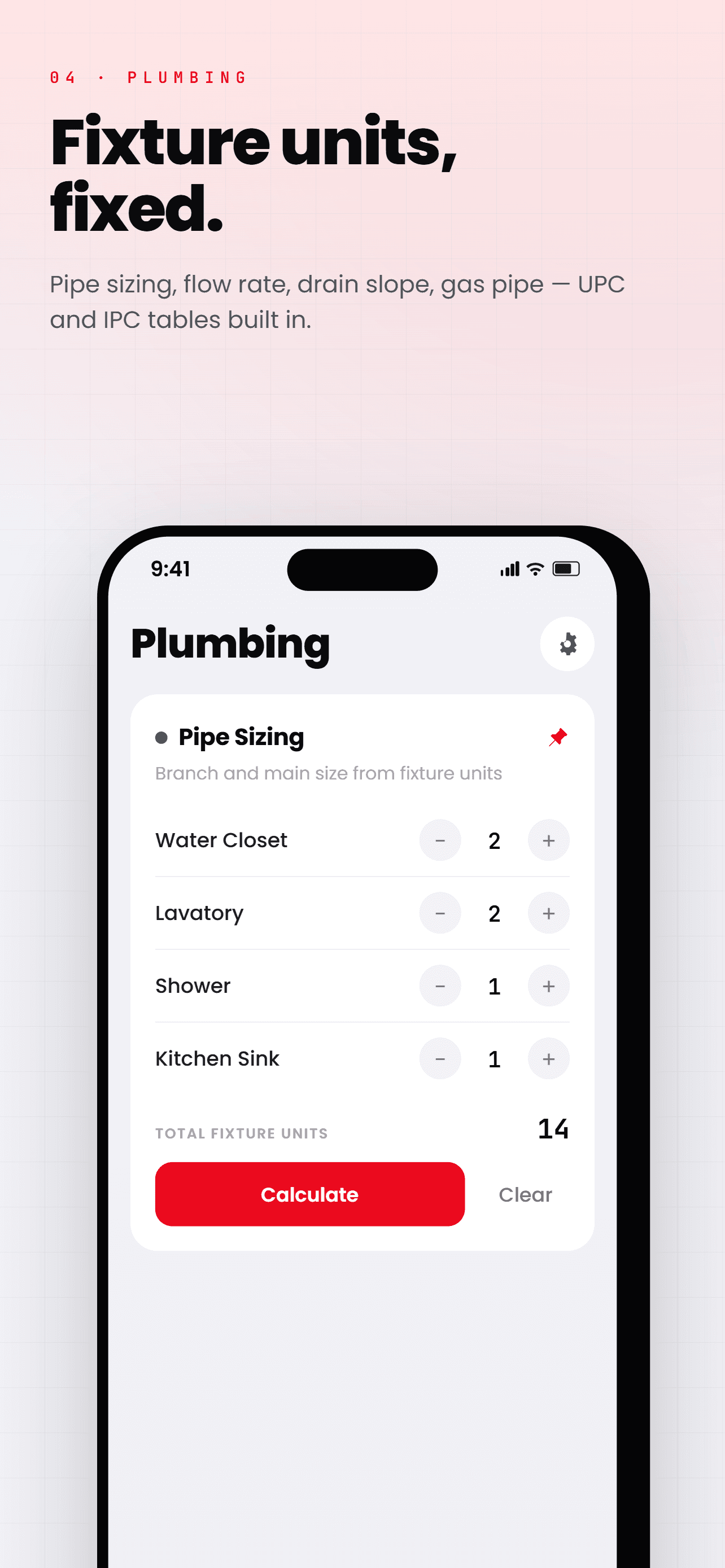 FieldDojo plumbing calculators