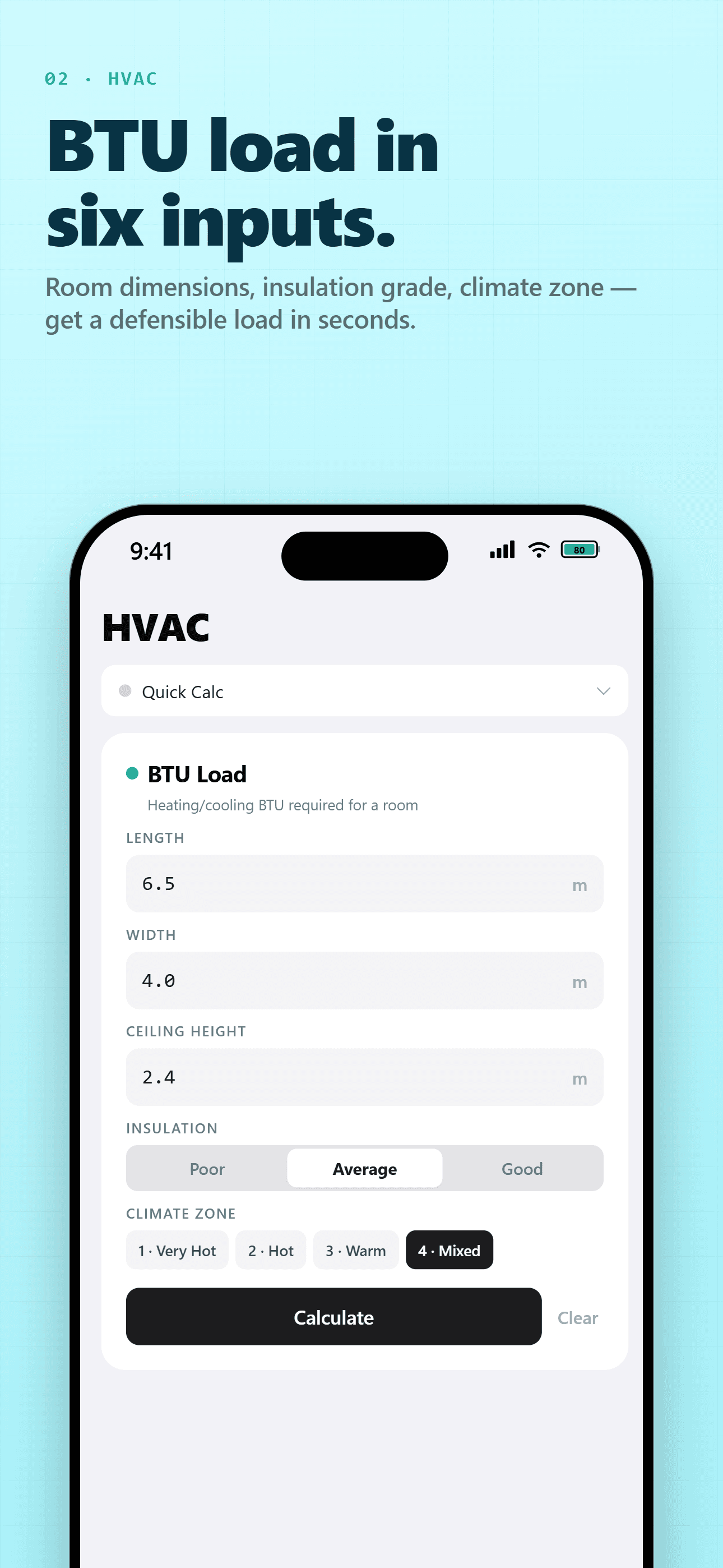 CalcRig HVAC calculators