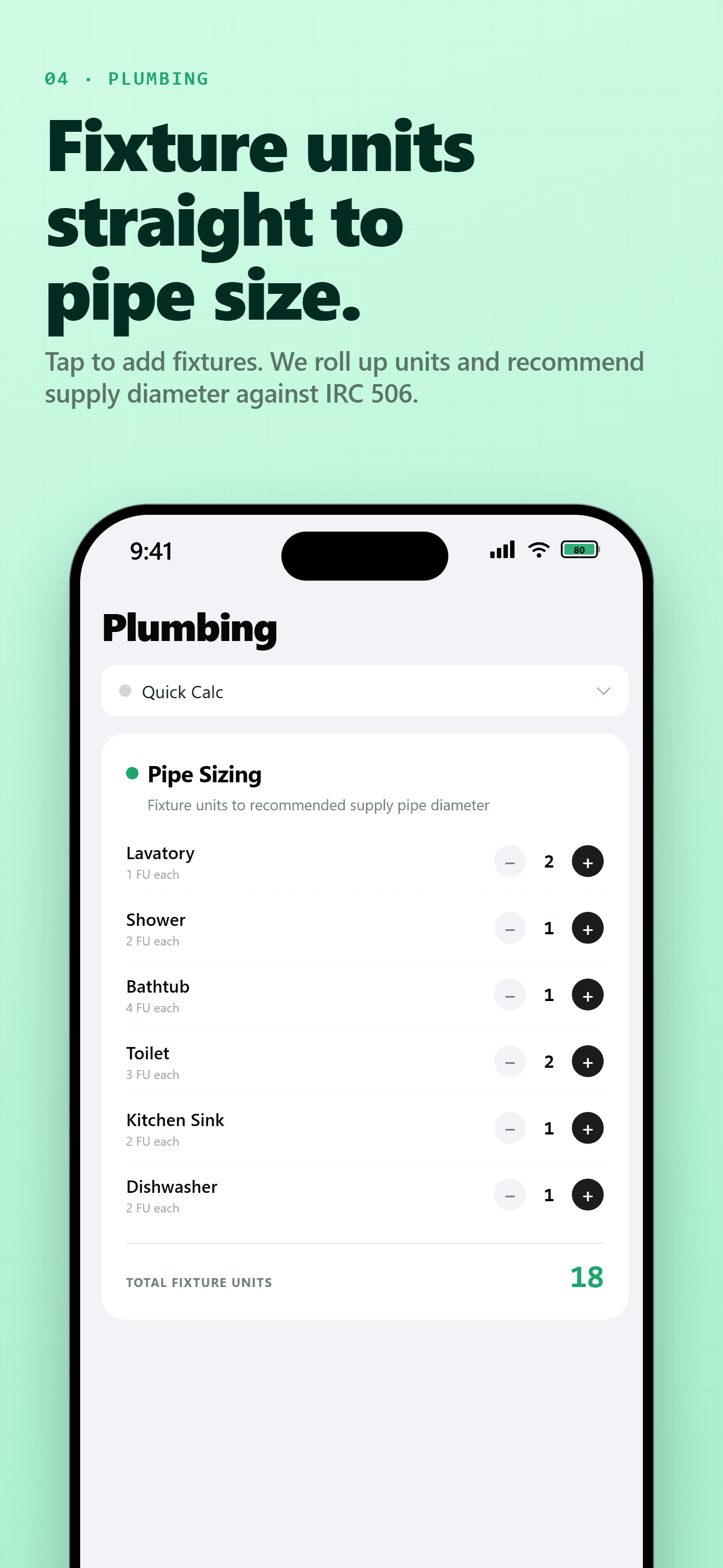 CalcRig plumbing calculators