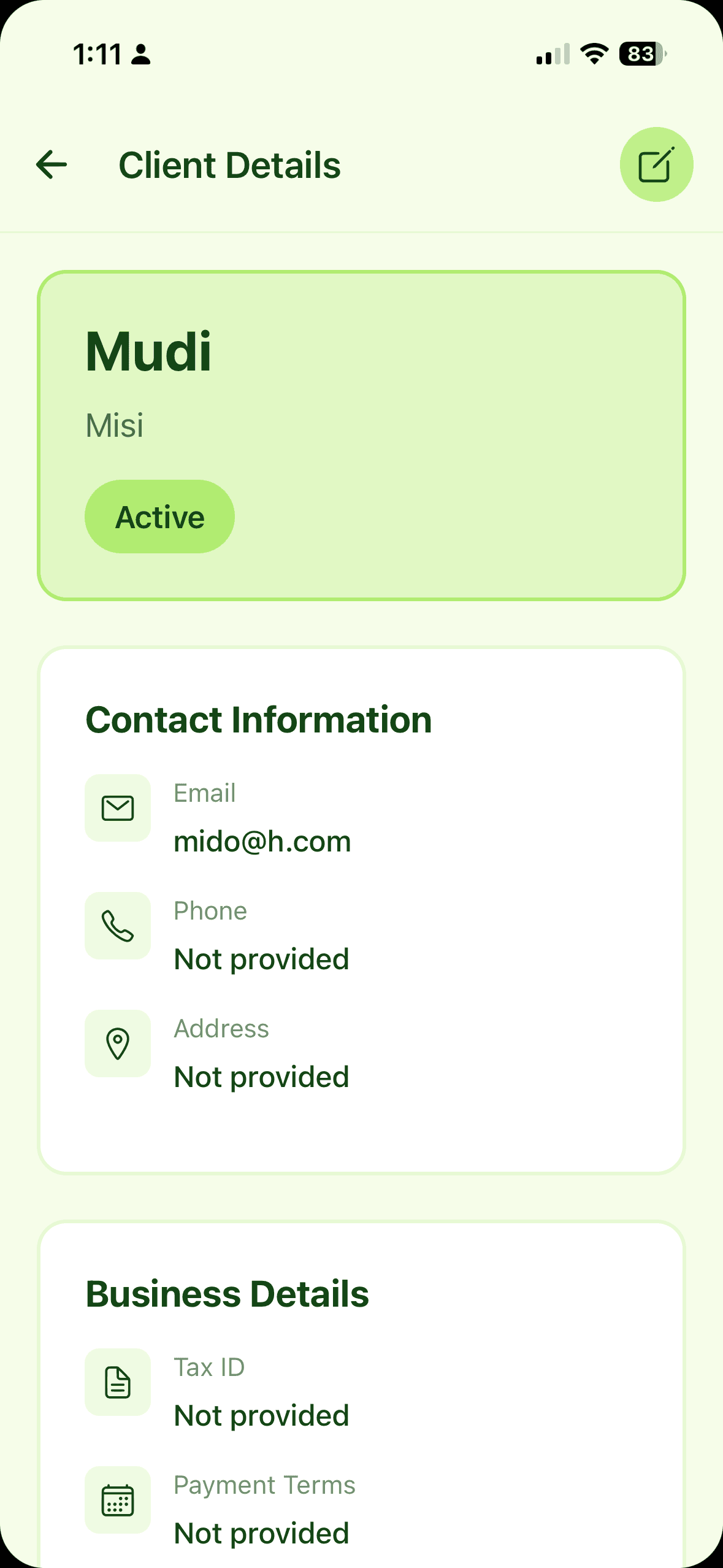 Wageasy client detail